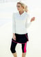 2 in 1 Above Knee Sport Skirt with Attached Leggings