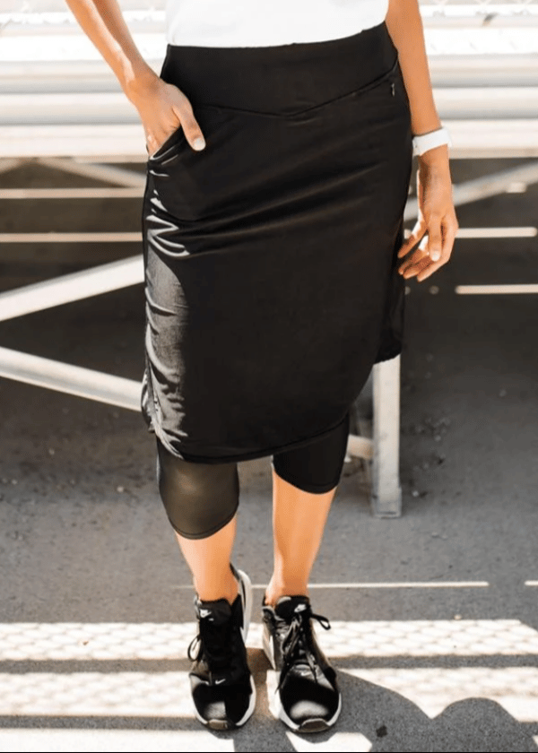 Knee Length Sport Skirt With Attached 17" Leggings